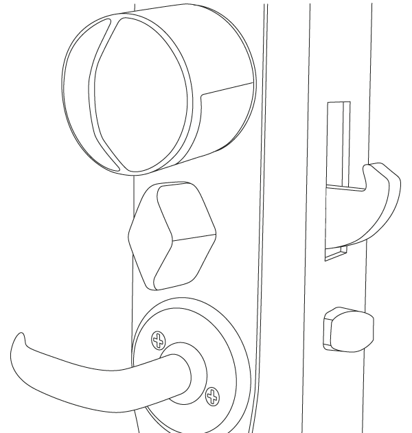 Danalock auf Assa 2000 montiert