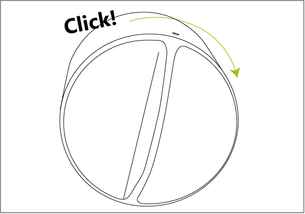 Zum Befestigen drehen