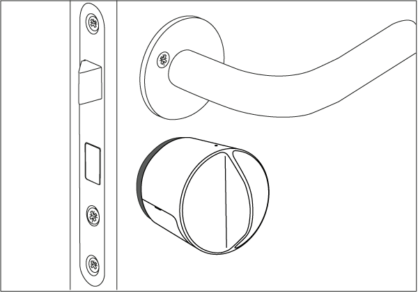 Danalock auf Scandi montiert
