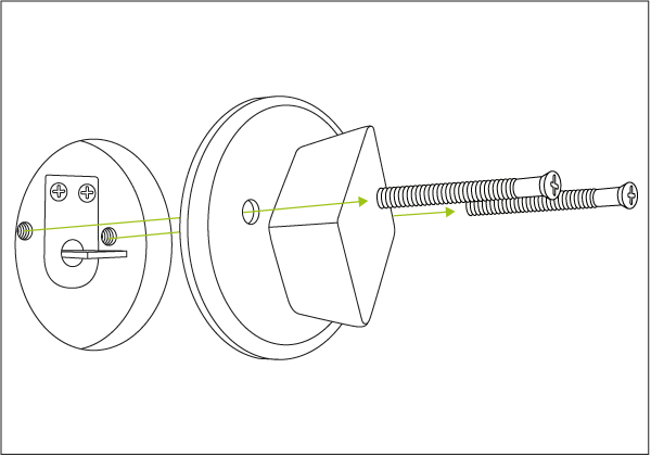 Entfernen des aktuellen Schließzylinders oder Drehknaufs
