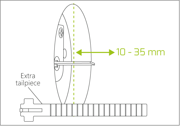 Länge des Mitnehmers prüfen