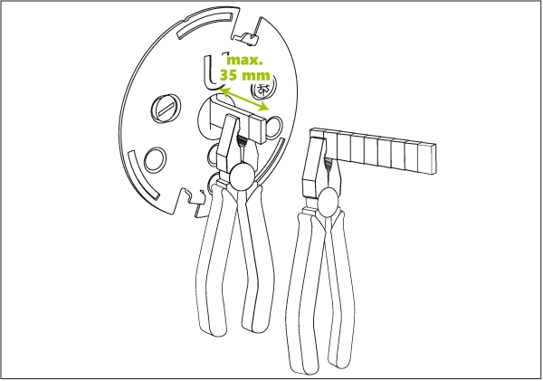 Länge des Mitnehmers kürzen