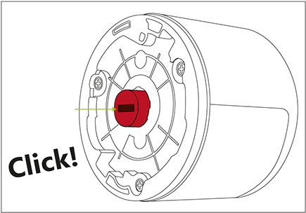 Mitnehmer-Adapter einsetzen