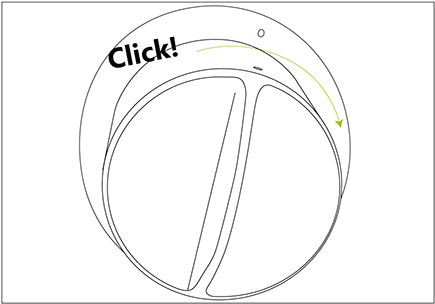 Zum Befestigen drehen