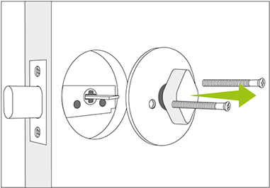 Entfernen des inneren Drehknaufs