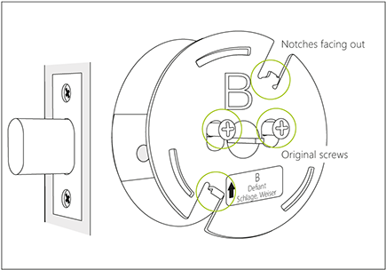 Montage der Befestigungsplatte