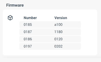 Firmware version example