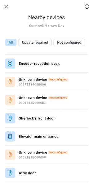 Nebula Commissioning app interface