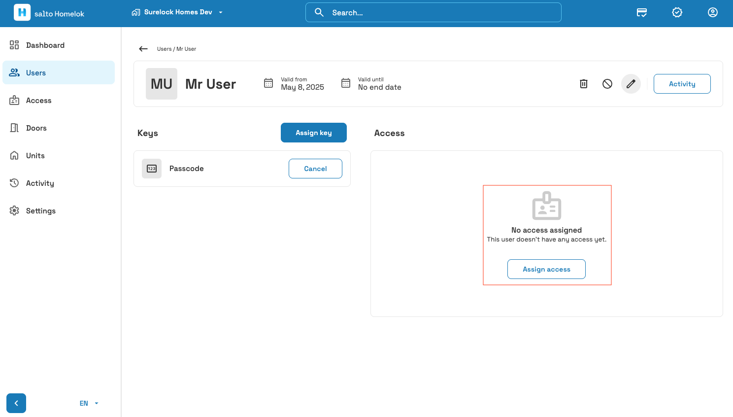 Cómo asignar accesos a usuarios