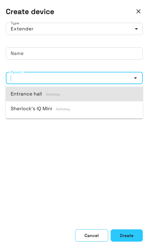 Create extender