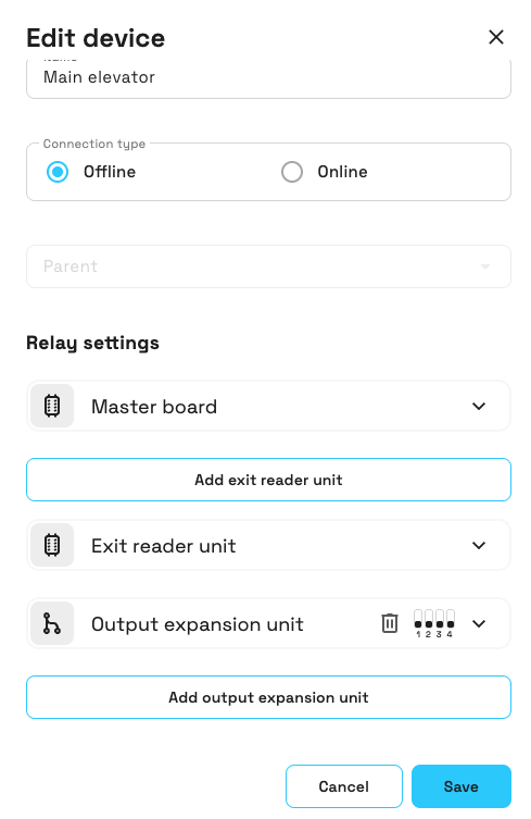 Associating destinations with a controller