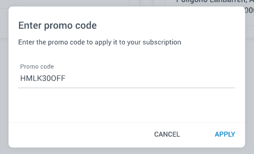 Subscription promo codes