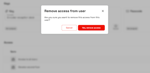 Remove access