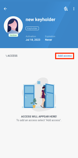 Giving users access in Homelok