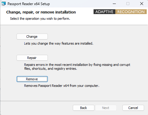 Adaptive Recognition Reader konfigurieren