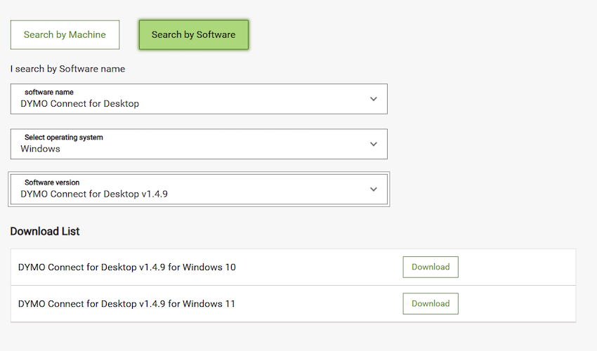 Dymo Installation Download