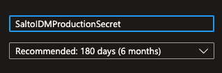 Hinzufügen eines Client-Secrets mit Beschreibung und Ablaufdatum