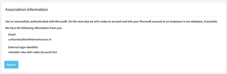 Informationen zur Verknüpfung, die die Microsoft-Kontoverknüpfung bestätigen