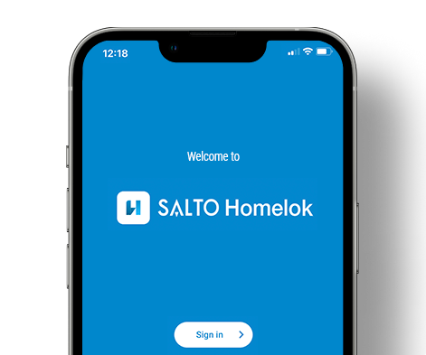 Imagen pantalla de inicio de SALTO Homelok