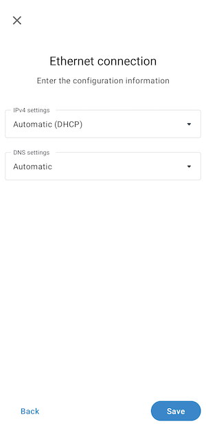 Adjusting Ethernet settings