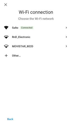 Liste möglicher WLAN-Netzwerke