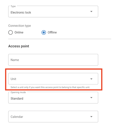 Access point parameters