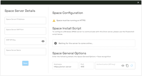 Orion Integrations Space