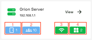 Orion Monitoring Server Tile