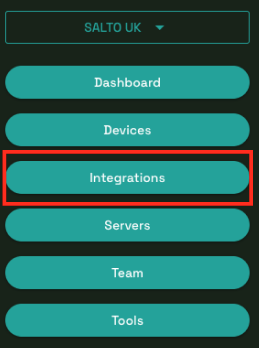 Orion Monitoring Integrations Button