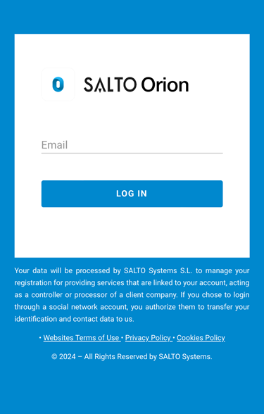 Orion Enrollment Login