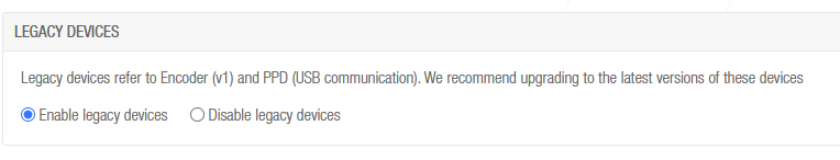 Option für Altgeräte