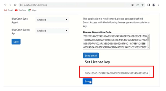 Set License key