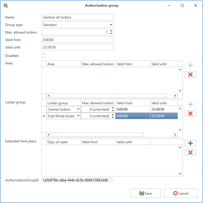 Relaxx authorization group example