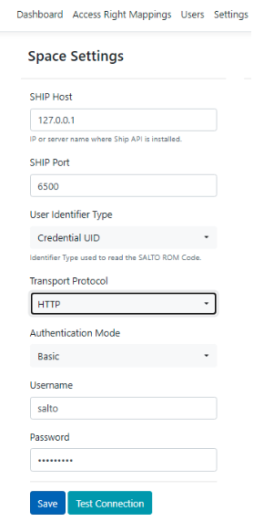 SHIP connection options