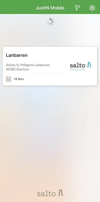 Swipe down to check if there are new keys available