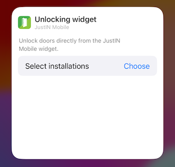 Edit the JustIN Mobile widget