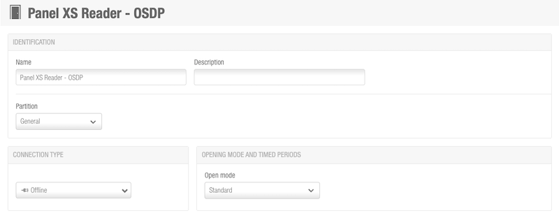 Adding a Panel XS Reader - OSDP as a door in Space