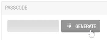 Passcode option