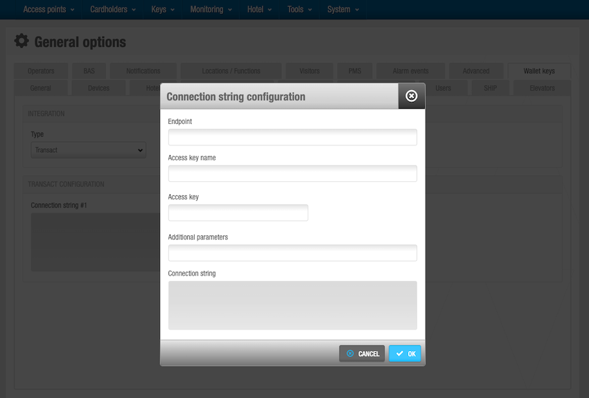 Connection string configuration