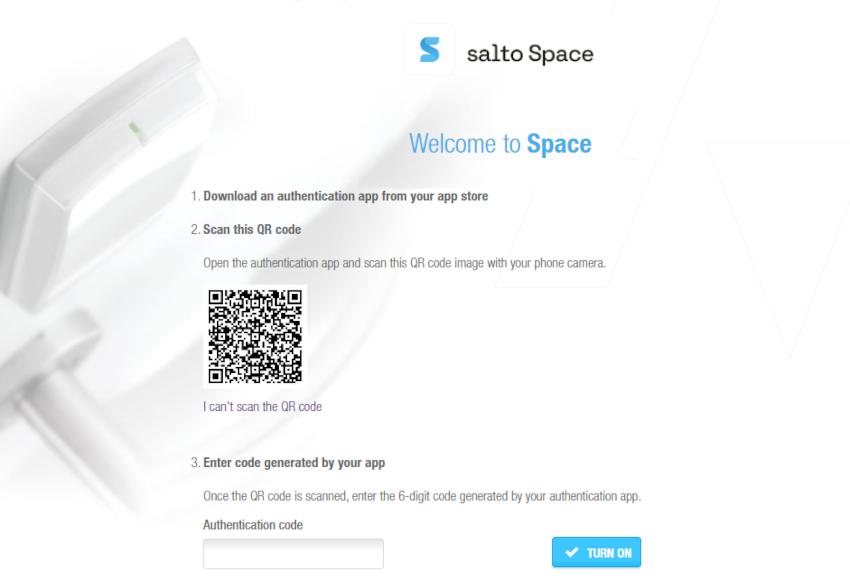 Two-factor authentication in Log in screen