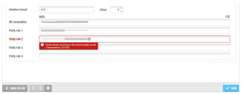 The system will also warn if the number of digits to be configured is longer than the bit composition