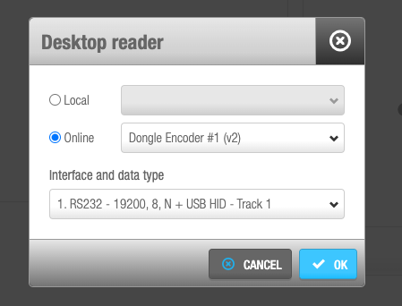 Dialog 'Desktop-Leser'