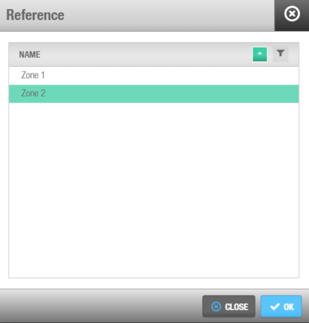 'Reference' dialog box