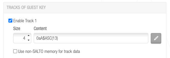 Track format example