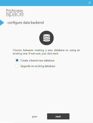 Crear una base de datos totalmente nueva