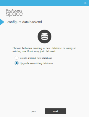 Actualizar una base de datos existente