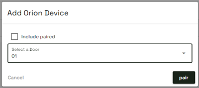 XS4 Face add device modal