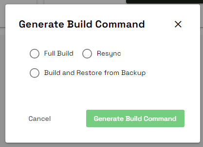 XS4 Face Installation Generate Build Command