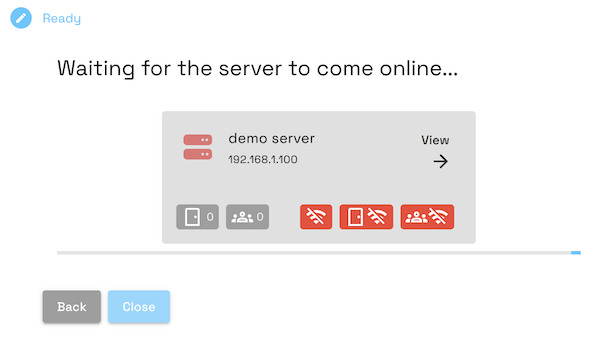 XS4 Face install Space server status