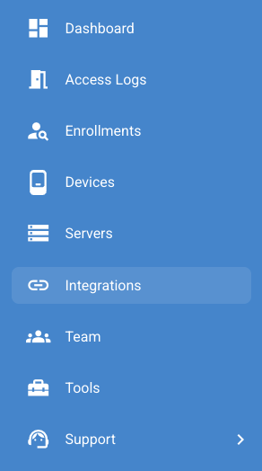 Button 'XS4 Face Integrationen'